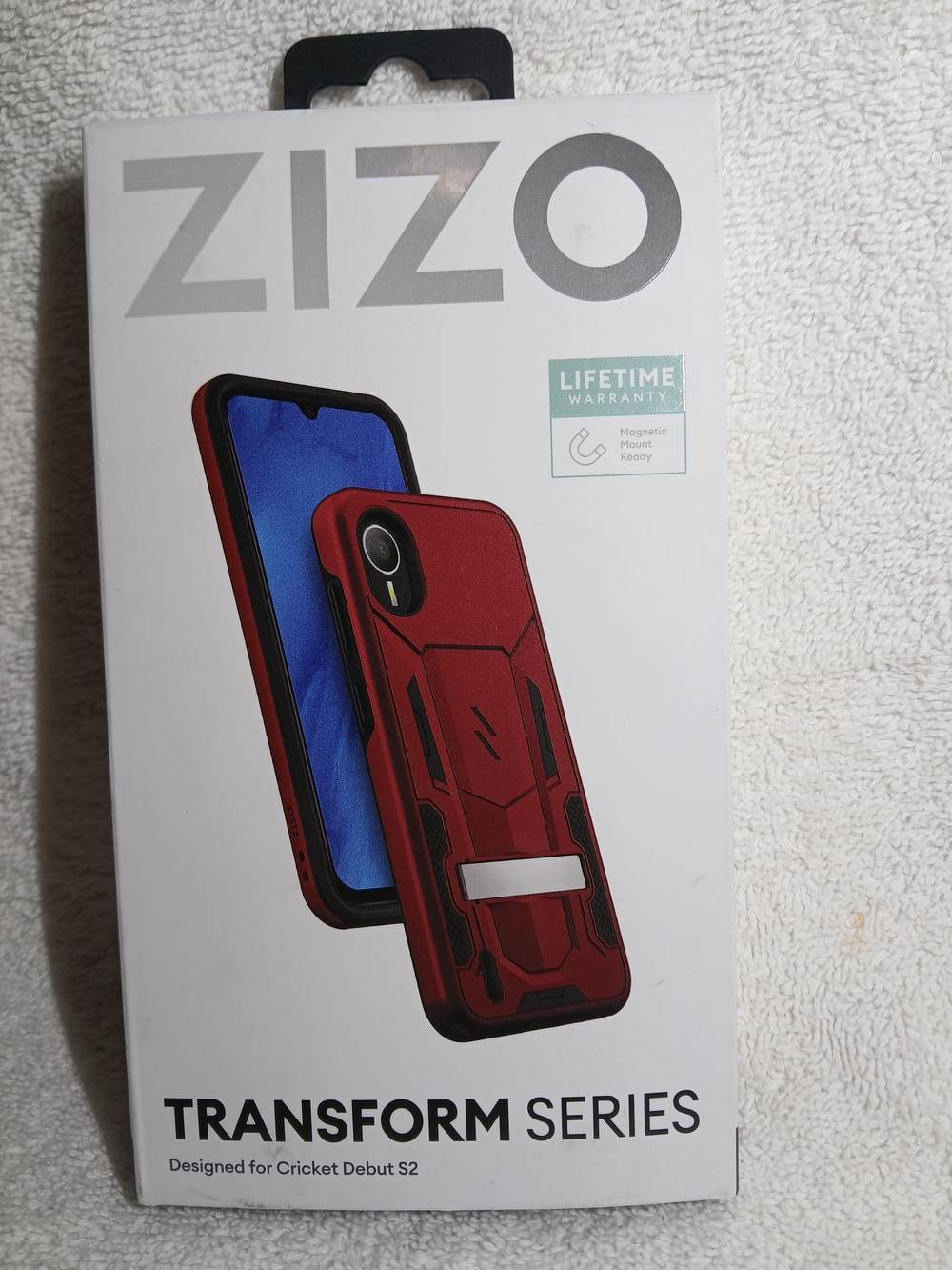Zizo Transform Series Red Protective Case for Cricket Debut S2